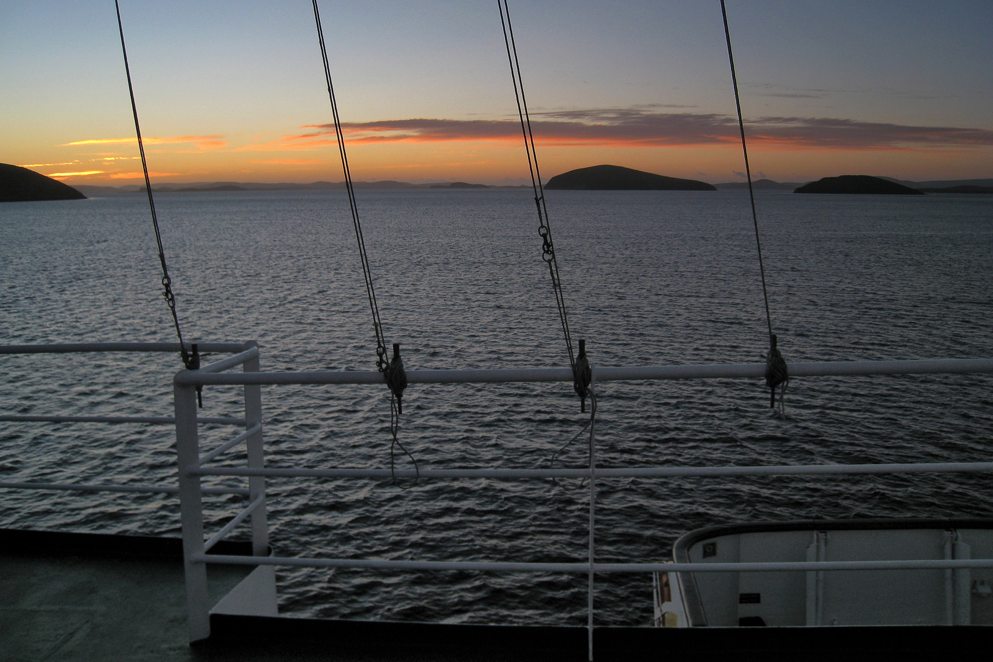 erster Morgen auf New Island, Falklands